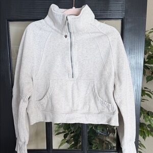 Lululemon scuba oversized half zip sweatshirt